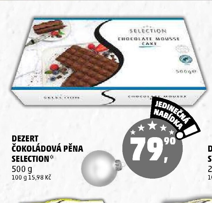 DEZERT ČOKOLÁDOVÁ PĚNA SELECTION