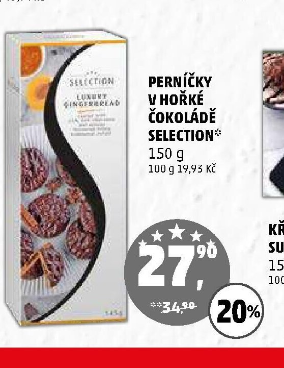 PERNÍČKY V HOŘKÉ ČOKOLÁDĚ SELECTION