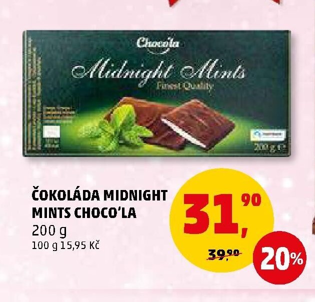 ČOKOLÁDA MIDNIGHT MINTS CHOCO'LA