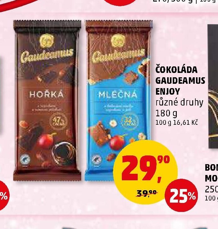 ČOKOLÁDA GAUDEAMUS ENJOY