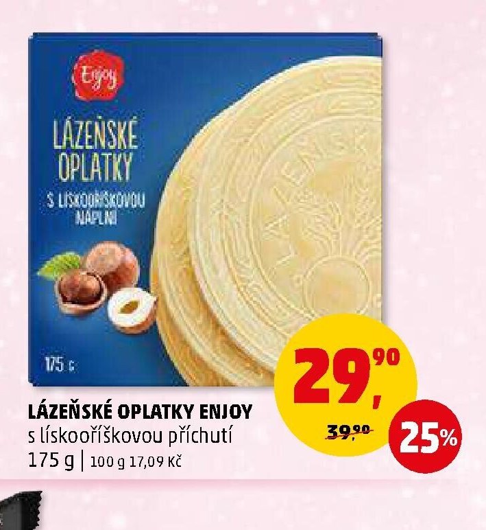 LÁZEŇSKÉ OPLATKY ENJOY