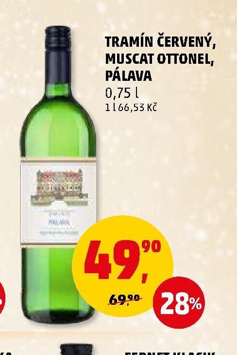 TRAMÍN ČERVENÝ, MUSCAT OTTONEL, PÁLAVA
