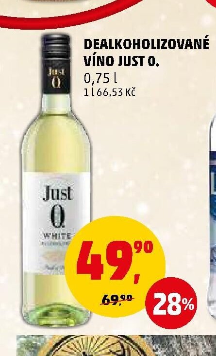 DEALKOHOLIZOVANÉ VÍNO JUST 0.
