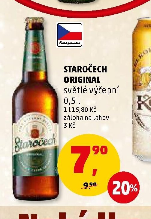 Staročech Original světlé výčepní 0,5 l