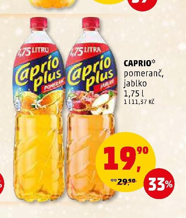 CAPRIO* pomeranč, jablko 1,75 l