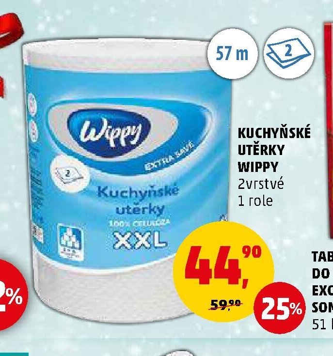 KUCHYŇSKÉ UTĚRKY WIPPY 2vrstvé
