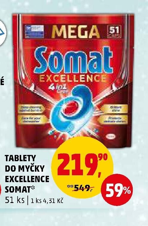 TABLETY DO MYČKY SOMAT EXCELLENCE