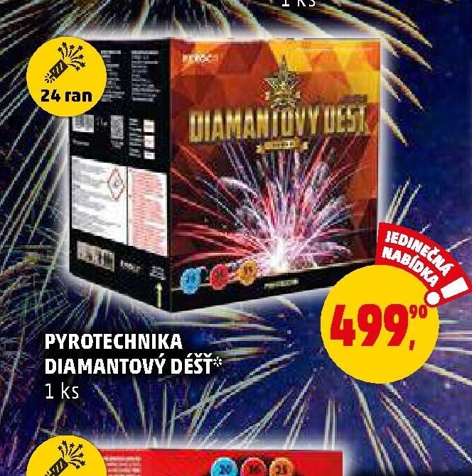 Pyrotechnika Diamantový déšť