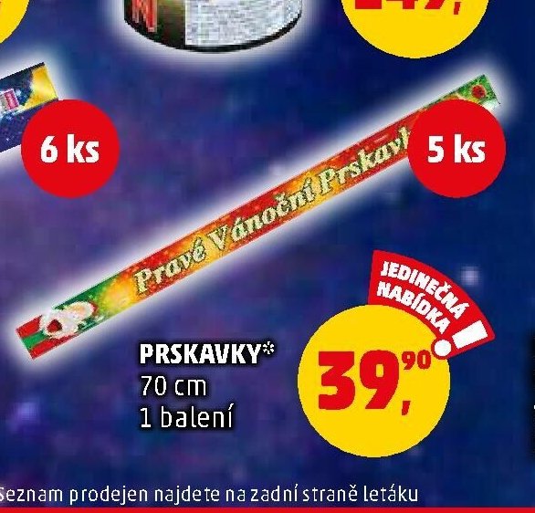 Prskavky 70 cm