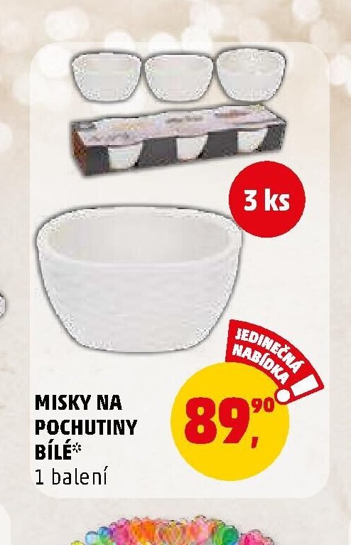 MISKY NA POCHUTINY BÍLÉ