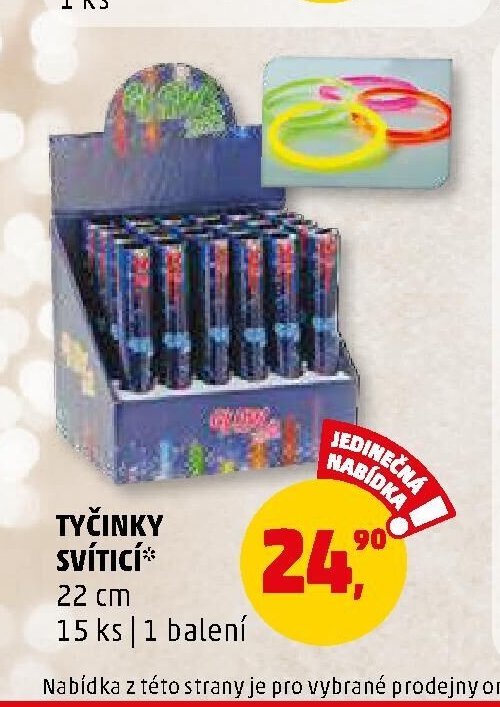 TYČINKY SVÍTÍCÍ