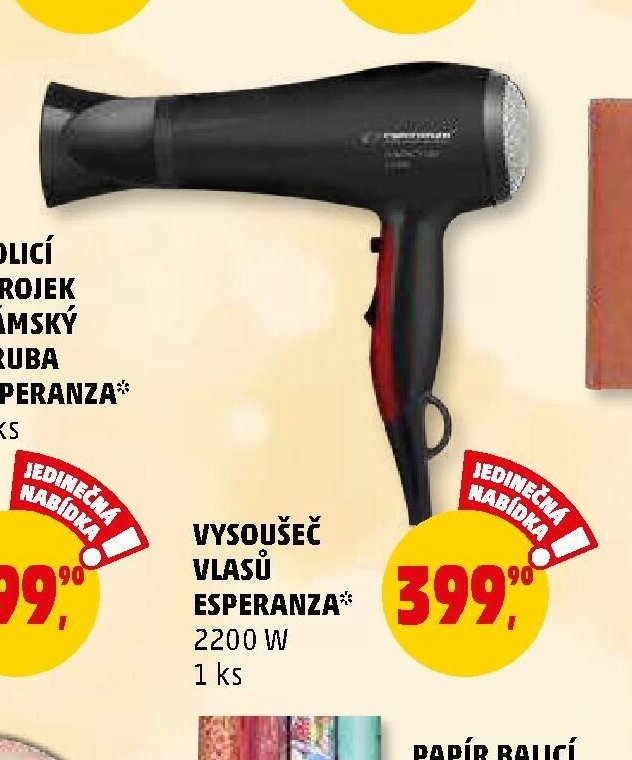 VYSOUŠEČ VLASŮ ESPERANZA