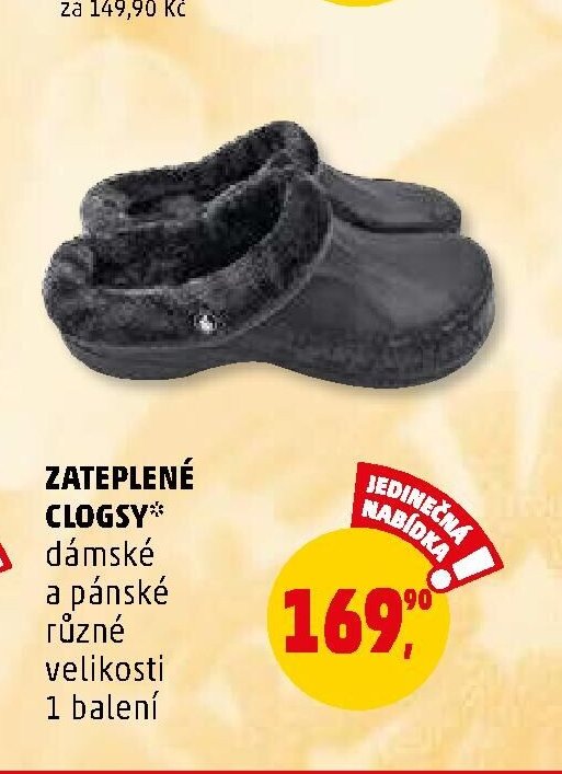 ZATEPLENÉ CLOGSY