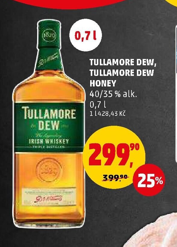 TULLAMORE DEW, TULLAMORE DEW HONEY 0,7 l