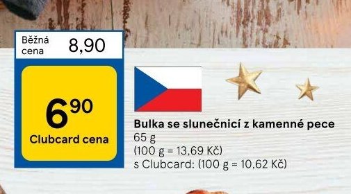 Bulka se slunečnicí z kamenné pece