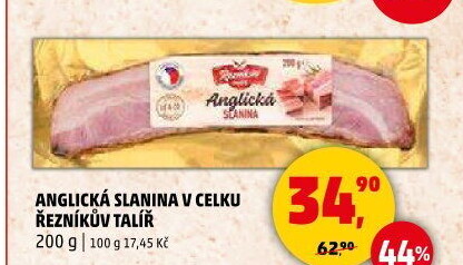 Anglická slanina Řezníkův talíř