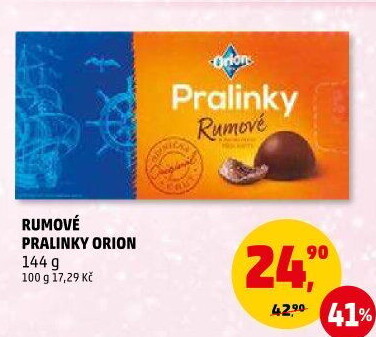 Bonboniéra Pralinky rumové Orion