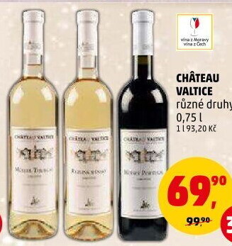 Vína Chateau Valtice