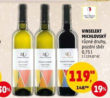 Vína Vinselekt Michlovský - pozdní sběr