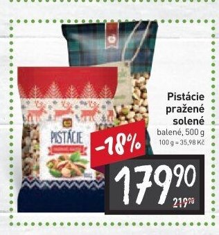 Pistácie pražené solené