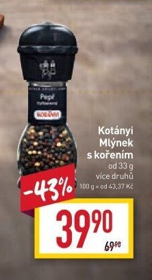 Kotányi Mlýnek s kořením