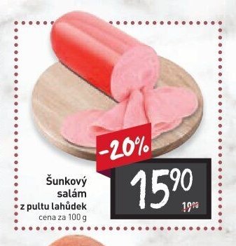 Šunkový salám z pultu lahůdek