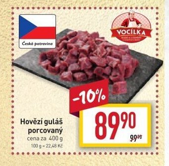 Hovězí guláš porcovaný