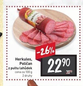 Herkules, Poličan z pultu lahůdek
