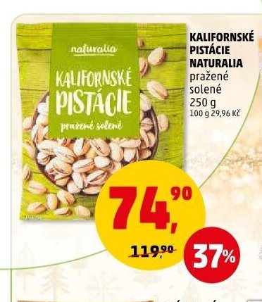 KALIFORNSKÉ PISTÁCIE NATURALIA
