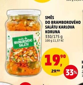 SMĚS DO BRAMBOROVÉHO SALÁTU KARLOVA KORUNA