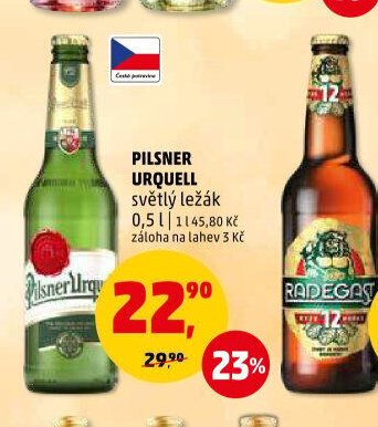 Pilsner Urquell světlý ležák 0,5 l
