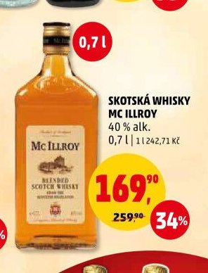 Skotská whisky Mc Illroy 0,7 l