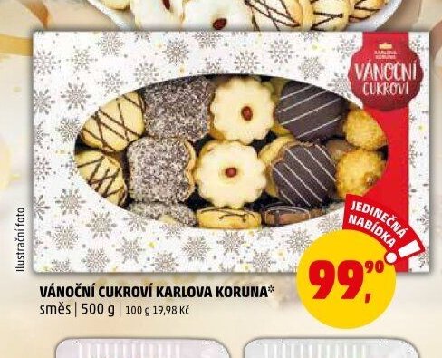 VÁNOČNÍ CUKROVÍ KARLOVA KORUNA
