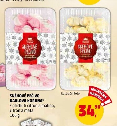 SNĚHOVÉ PEČIVO KARLOVA KORUNA