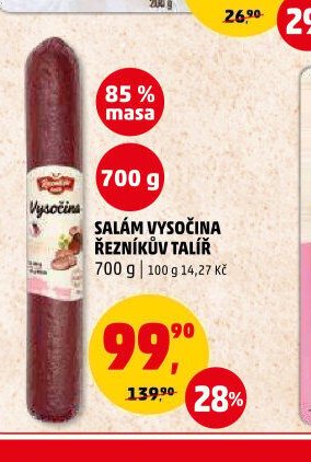 Salám Vysočina Řezníkův talíř