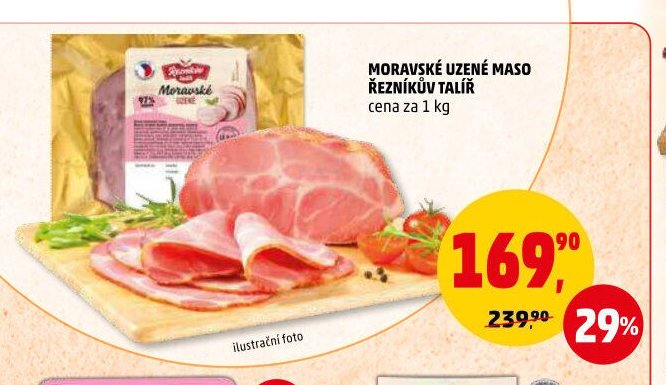 MORAVSKÉ UZENÉ MASO ŘEZNÍKŮV TALÍŘ