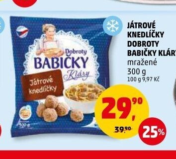 Játrové knedlíčky Dobroty Babičky Kláry