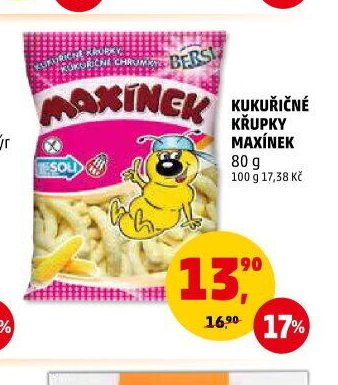 KUKUŘIČNÉ KŘUPKY MAXÍNEK