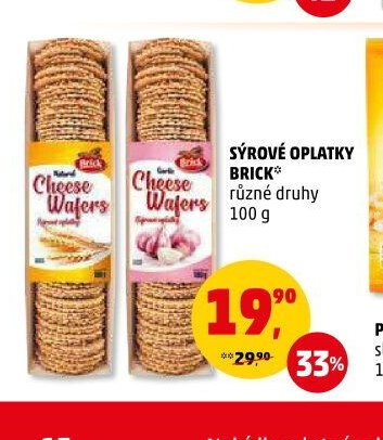SÝROVÉ OPLATKY BRICK