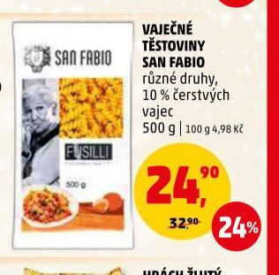 VAJEČNÉ TĚSTOVINY SAN FABIO