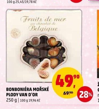BONBONIÉRA MOŘSKÉ PLODY VAN D'OR