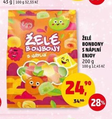 ŽELÉ BONBONY S NÁPLNÍ ENJOY