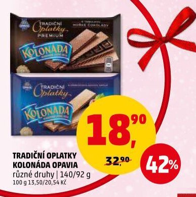 Tradiční oplatky Kolonáda Opavia