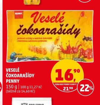 Veselé čokoarašídy Penny