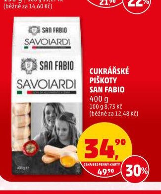 Cukrářské piškoty San Fabio