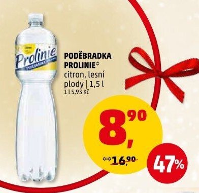 PODĚBRADKA PROLINIE citron, lesní plody 1,5 l