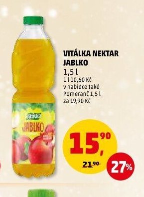 VITÁLKA NEKTAR JABLKO 1,5 l