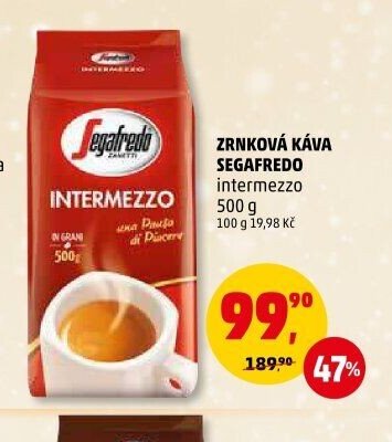 ZRNKOVÁ KÁVA SEGAFREDO intermezzo