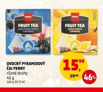 OVOCNÝ PYRAMIDOVÝ ČAJ PENNY