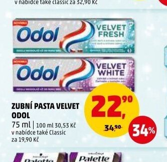 Zubní pasta Velvet Odol